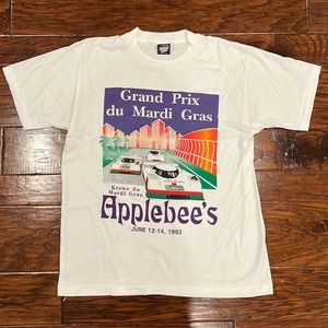 *SOLD* Vintage Single Stitch Screen Stars Best Mardi Gras Graphic T-Shirt 90s